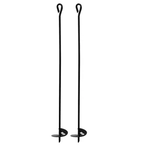 10 inch CHROME TENT STAKE EYE HOOKS