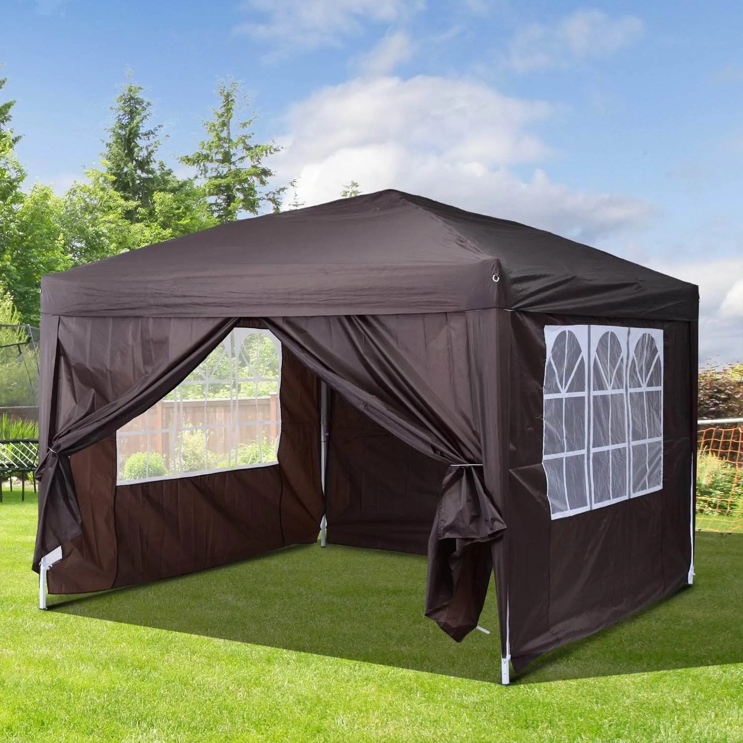 10ft x 10ft Gazebo Canopy Portable Outdoor Folding Pop Up Tent - Available in 2 Colours