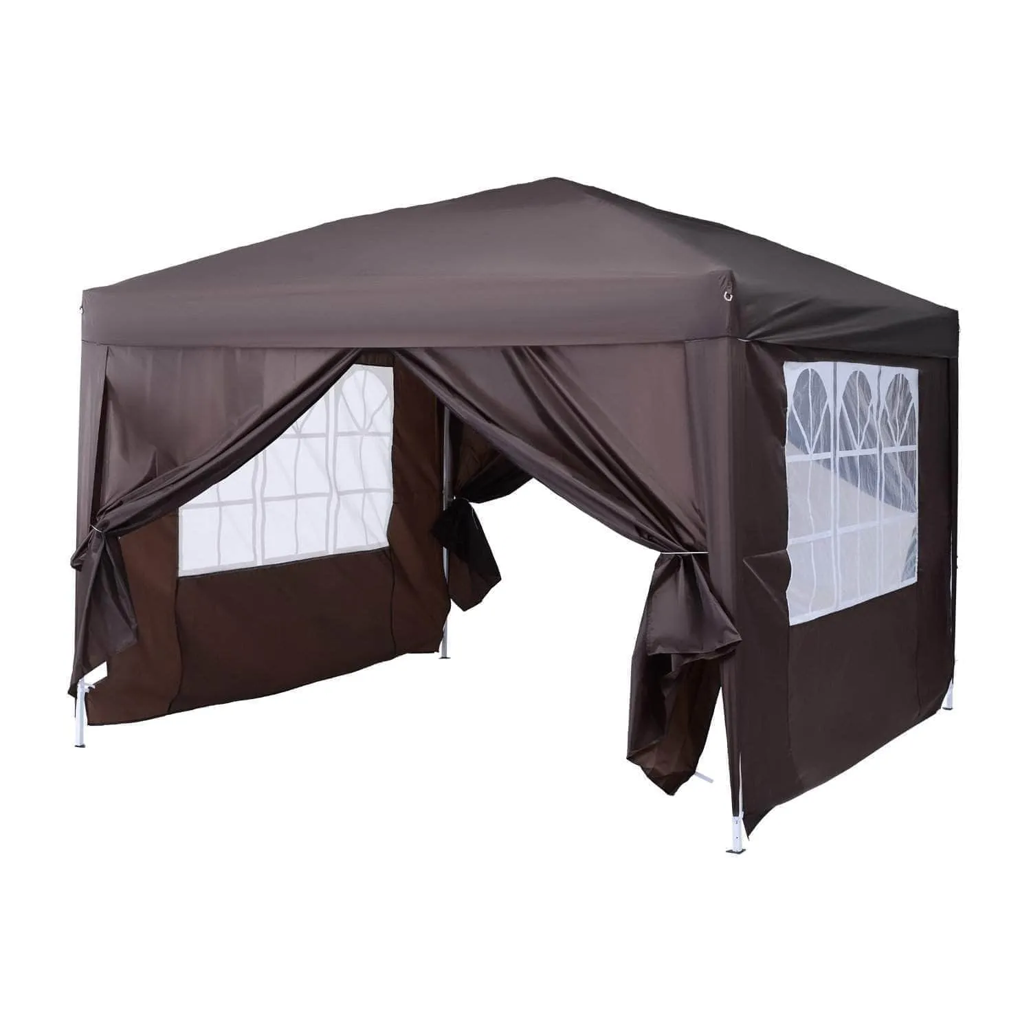 10ft x 10ft Gazebo Canopy Portable Outdoor Folding Pop Up Tent - Available in 2 Colours