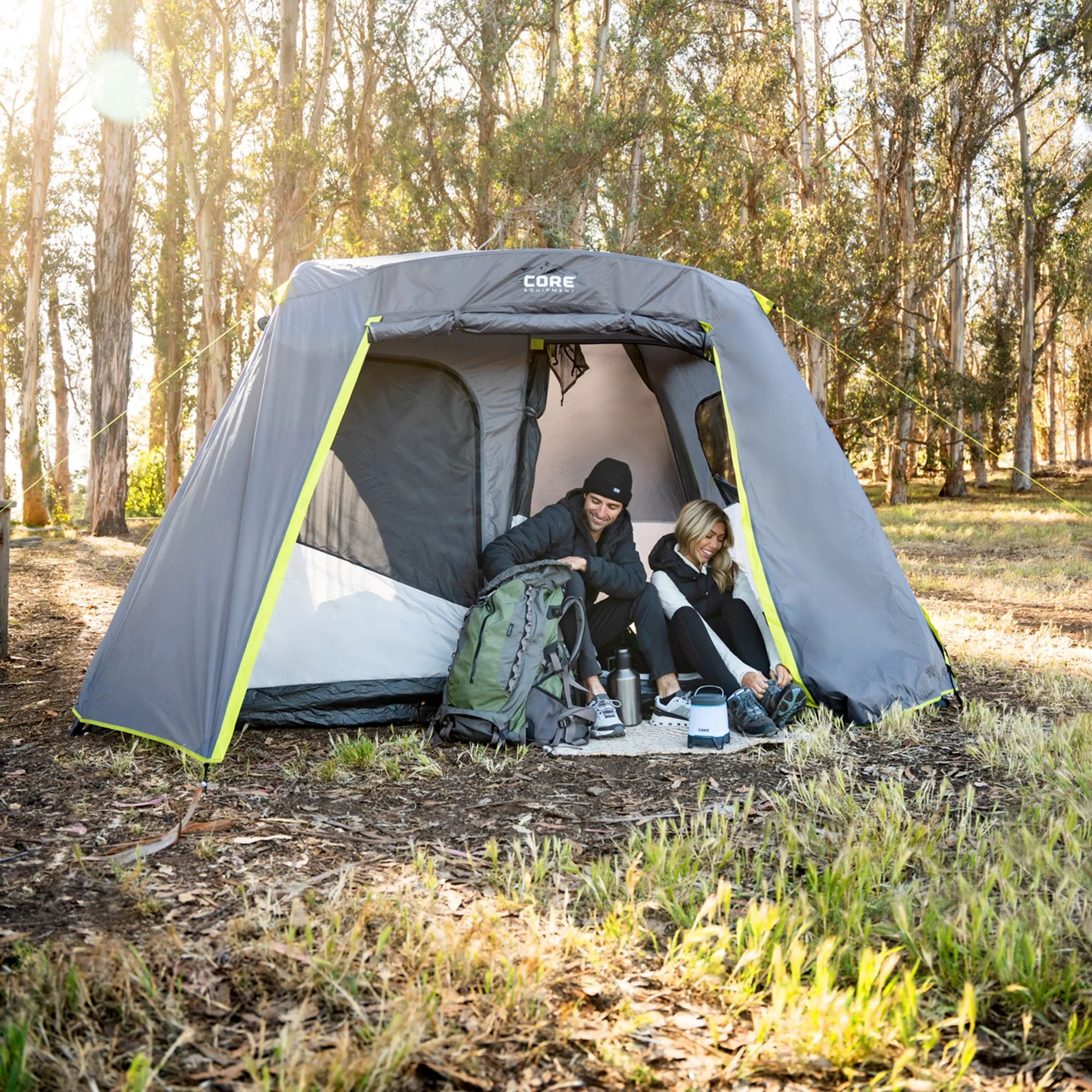 6 Person Instant Cabin Tent with Full Rainfly 11' x 9'