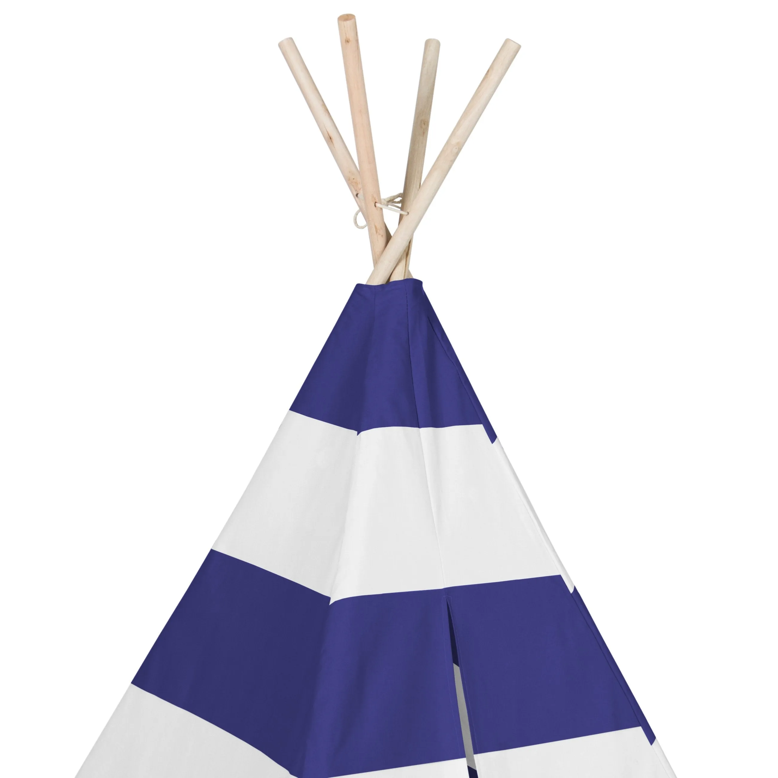 6ft Kids Pretend Cotton Teepee Play Tent w/ Mesh Window, Carrying Case