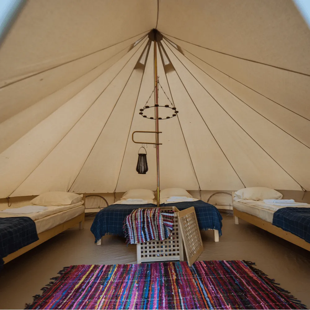 6m Bell Tent With Stove Hole & Flap