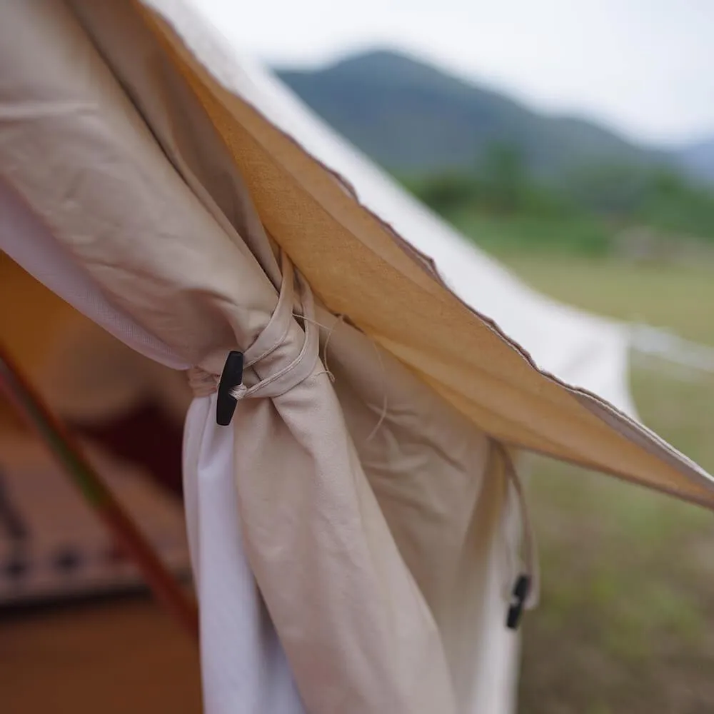 6m Bell Tent With Stove Hole & Flap