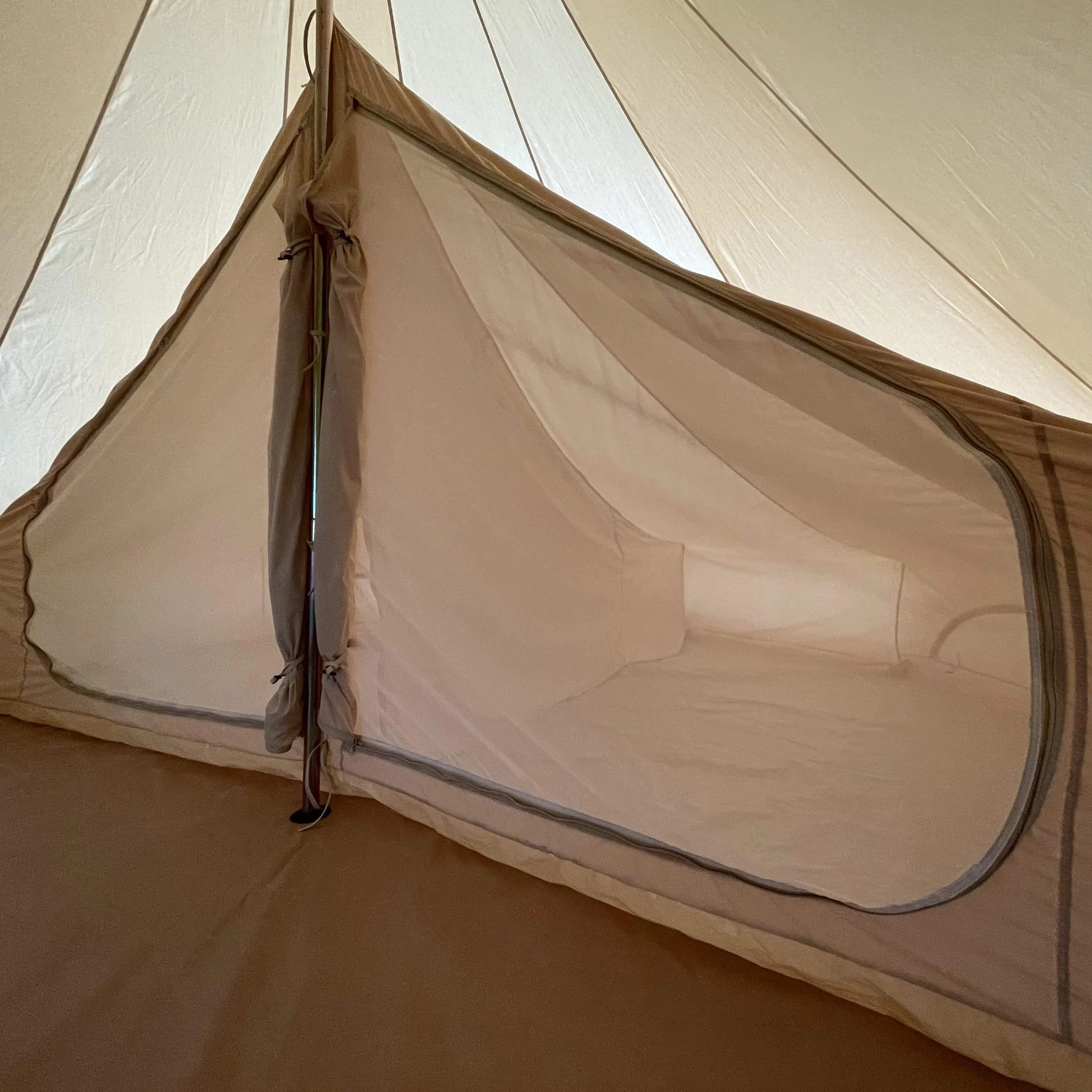 6m Bell Tent With Stove Hole & Flap