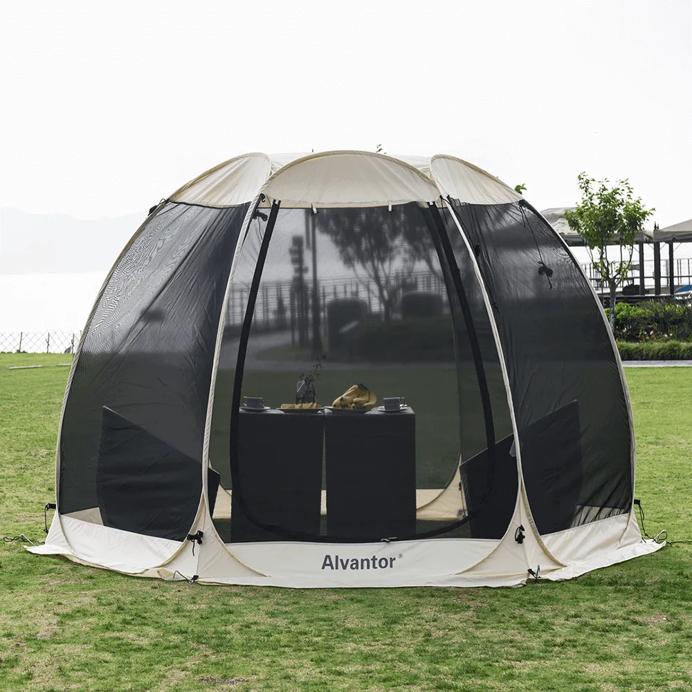 Alvantor 10'x10' 4-6 Person Pop Up Screen House Room Bug Free Gazebo Portable Screen Enclosures