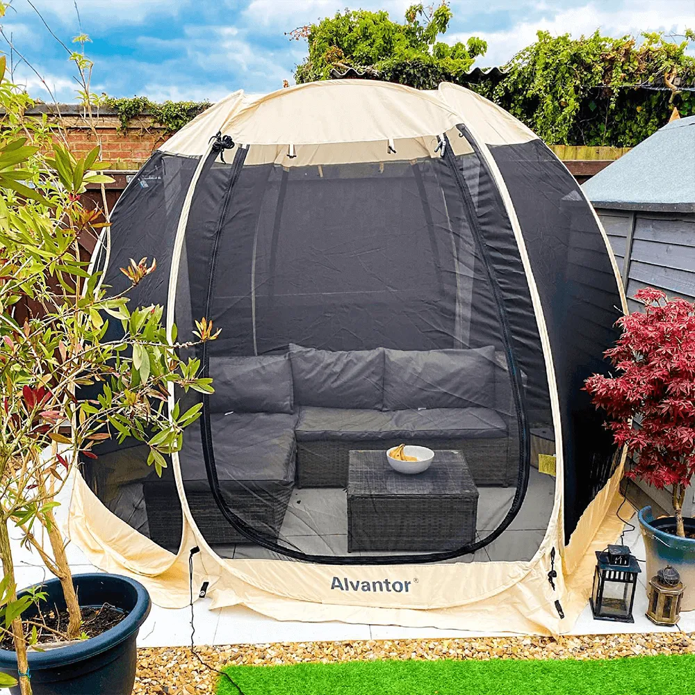 Alvantor 10'x10' 4-6 Person Pop Up Screen House Room Bug Free Gazebo Portable Screen Enclosures