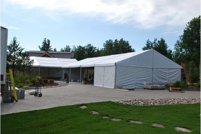 Clearspan Tent, 9M X 60M Plain Walls