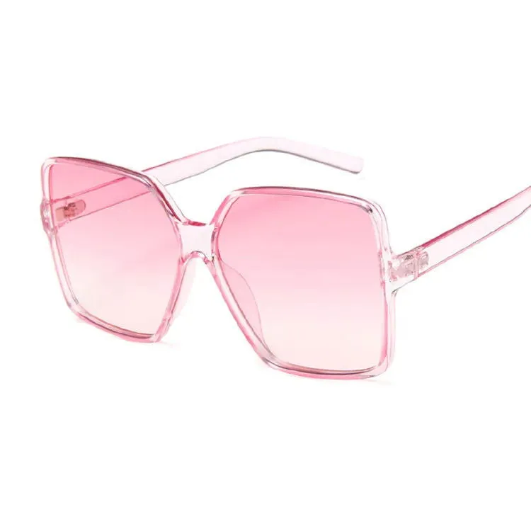 Colorful Oversized Square Frame UV Protection Sunglasses