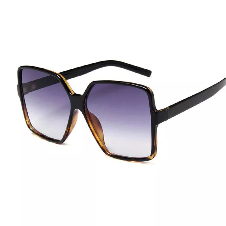 Colorful Oversized Square Frame UV Protection Sunglasses