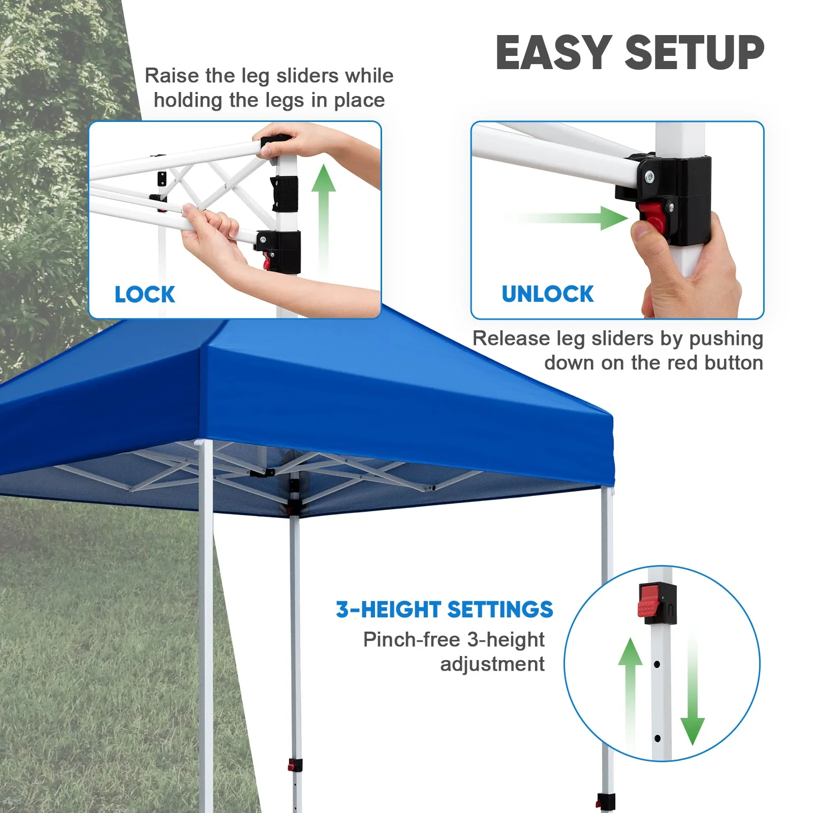 COOS BAY 5x5 Portable Instant Canopy Tent