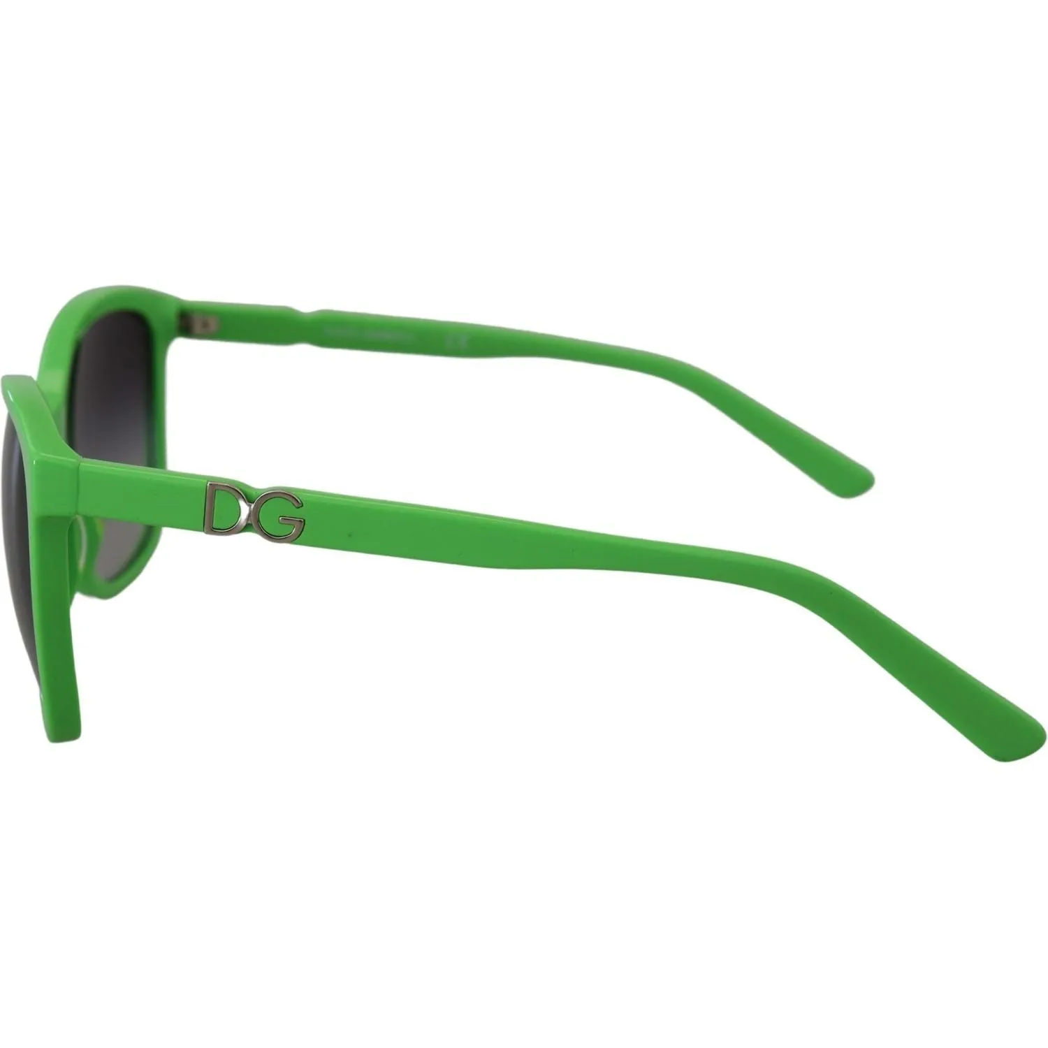 Dolce & Gabbana Chic Green Acetate Round Sunglasses