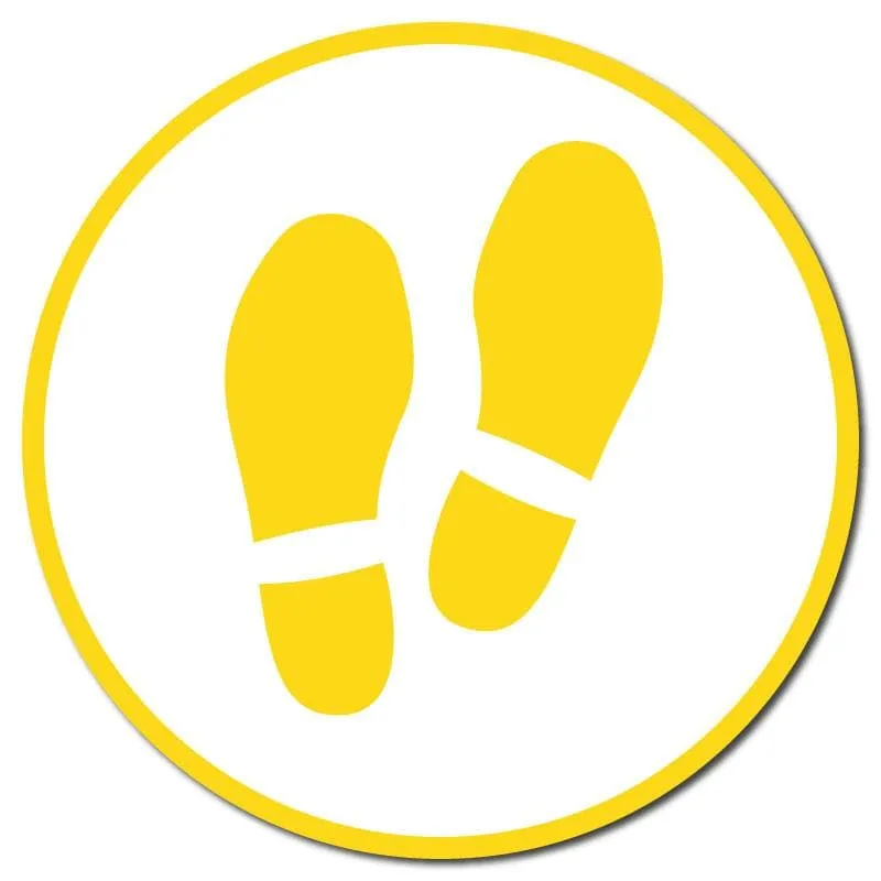 Footprints, Carpet Stickers, Multiple Colours & Sizes Available