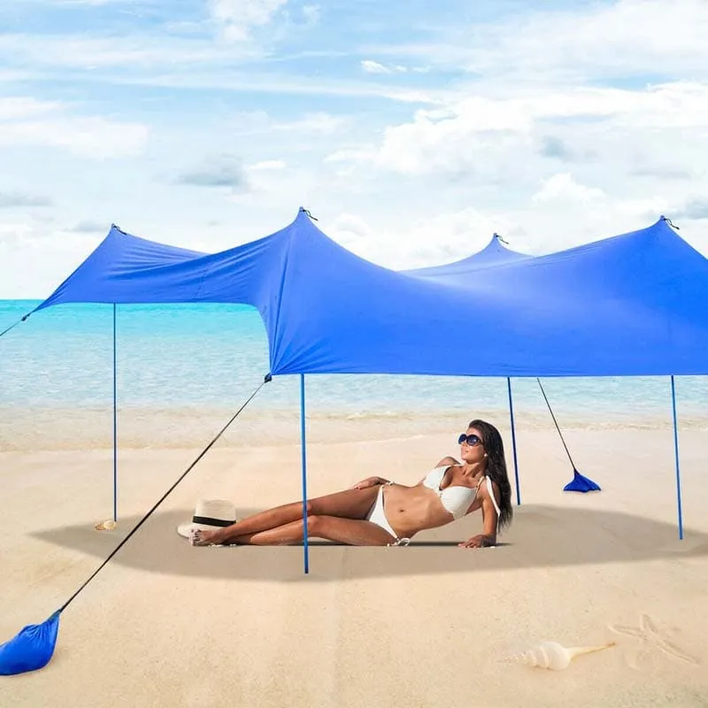 GrandShoppersHub  7' x 7' Family Beach Tent Canopy Sunshade