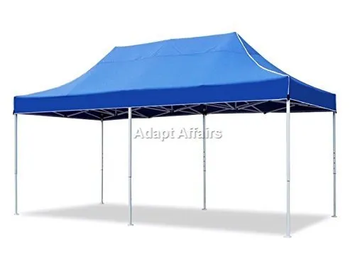 Invezo Gazebo Tent for Outdoor 10 x 20ft (35 kgs, Blue) with 3 Sided European Covers, Water Proof TentPortable & Foldable/Outdoor/Advertising Gazebo Canopy Tent 2 Mins Installation