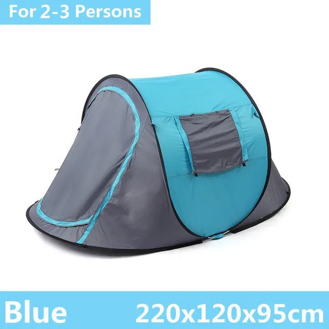 Large Capacity 4 to 5 Persons Automatic Pop Up Camping Tent