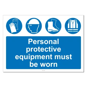 Multi PPE Safety Sign