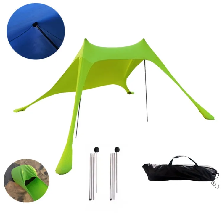 Outdoor Beach Lycra Canopy Camping Tent Sunshade Fishing Tent, Size: 300x300x200cm(Green)