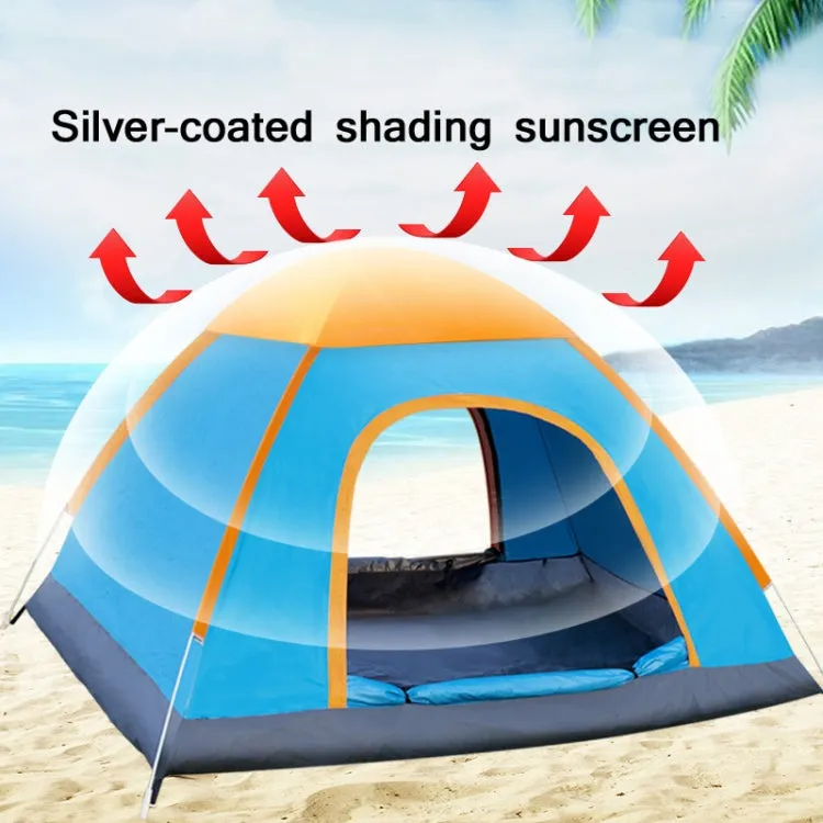 Outdoor Camping Beach Rainproof Sun-proof Automatic Quick Install Tent For Double People(Blue)