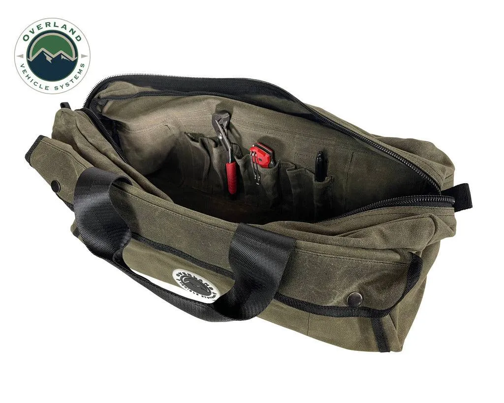 Overland Vehicle Systems Small Duffle Bag With Handle And Straps - #16 Waxed Canvas | Universal