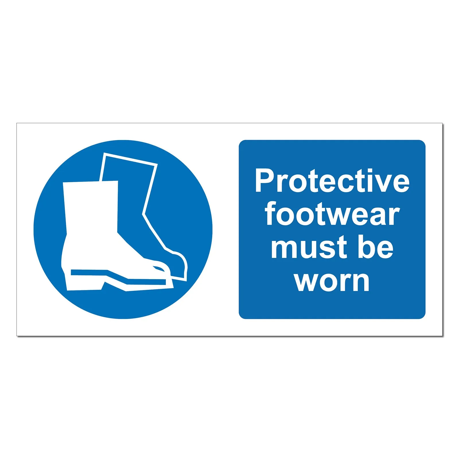 Protective Footwear Must Be Worn Safety Sign