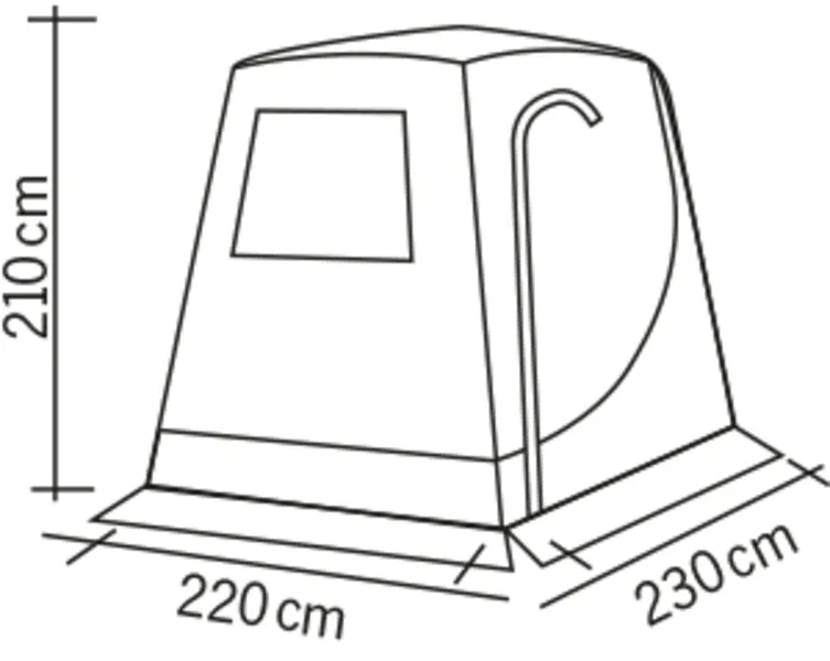 Rear Tailgate Tent Suitable for MB Van - PREMIUM