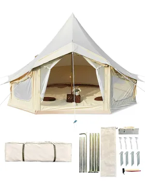 relaxed 6x6 FT Pop-Up Screen Canopy: Ventilated Shade Tent for 2-10 People, Ideal for Camping and Patios