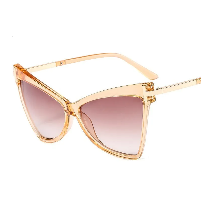 TEEK - Cateye Metal Frame Lux Sunglasses