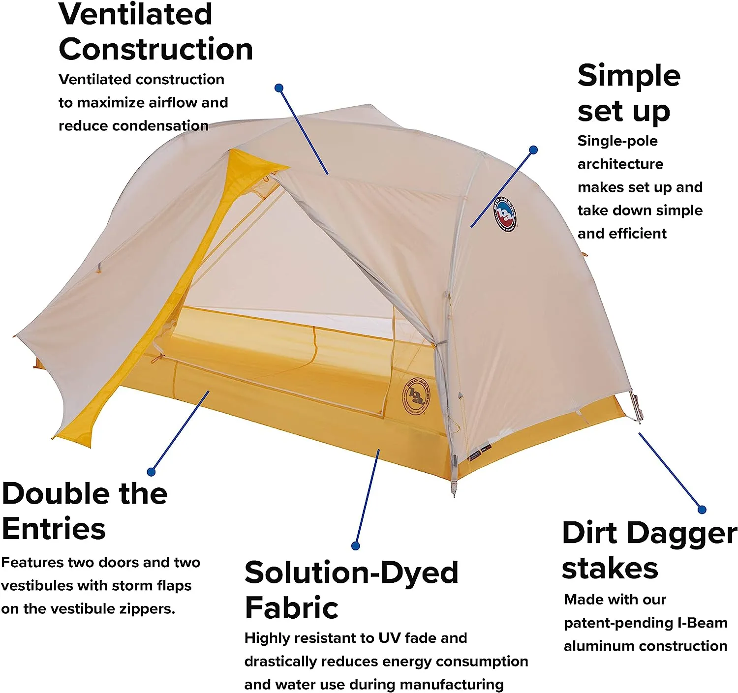 Tiger Wall UL1 Solution Dye Backpacking Tent