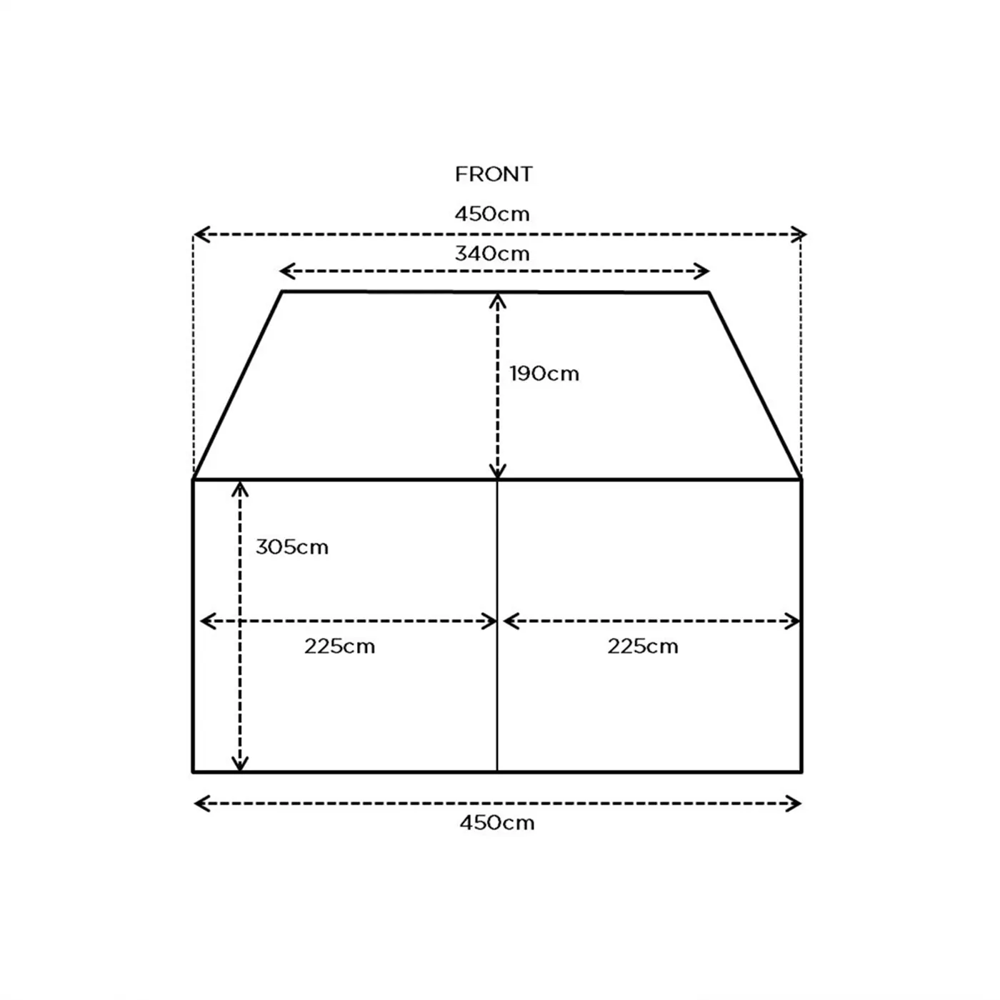 Turbo BLK Lite Cabin 450 Tent