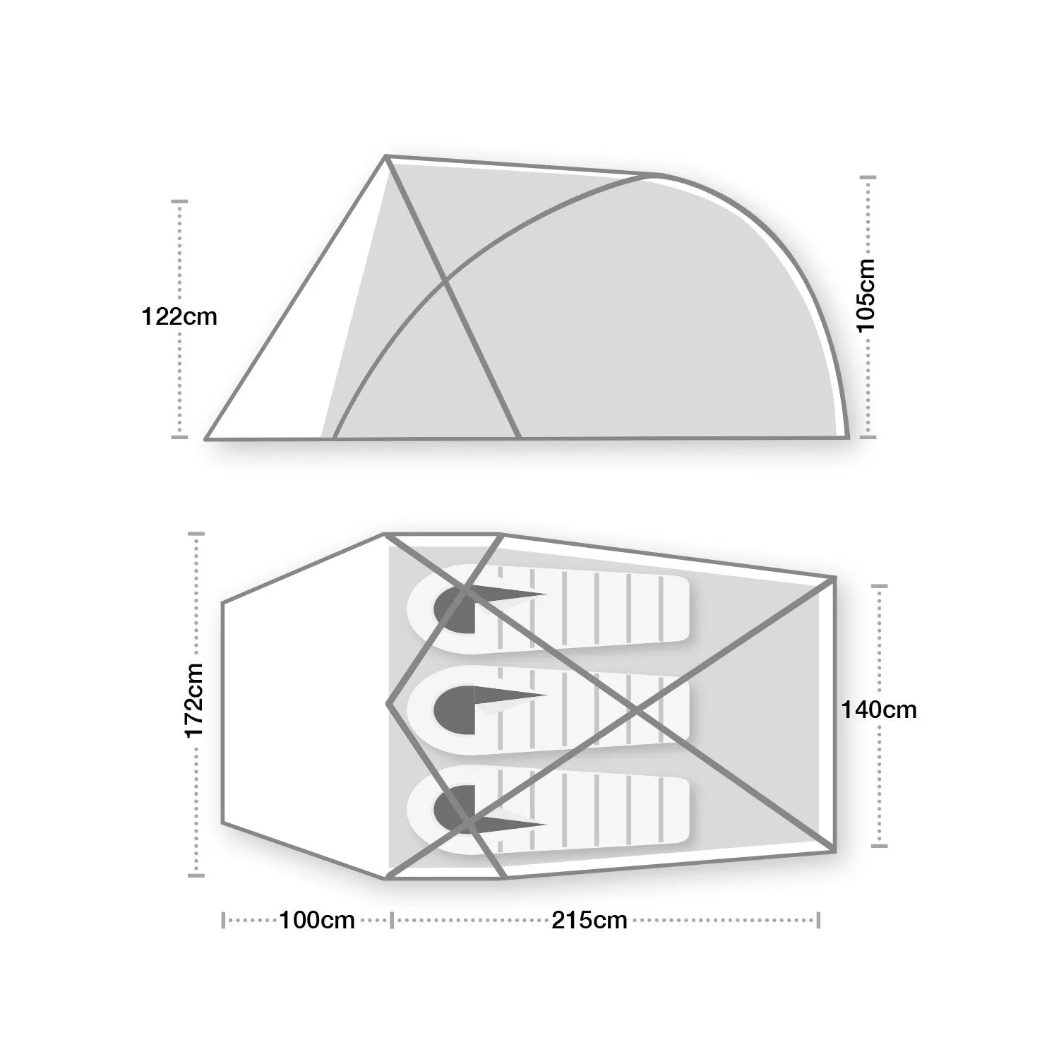 Wild Country Trisar 3 Tent - 3 Man Semi-Geodesic Tent