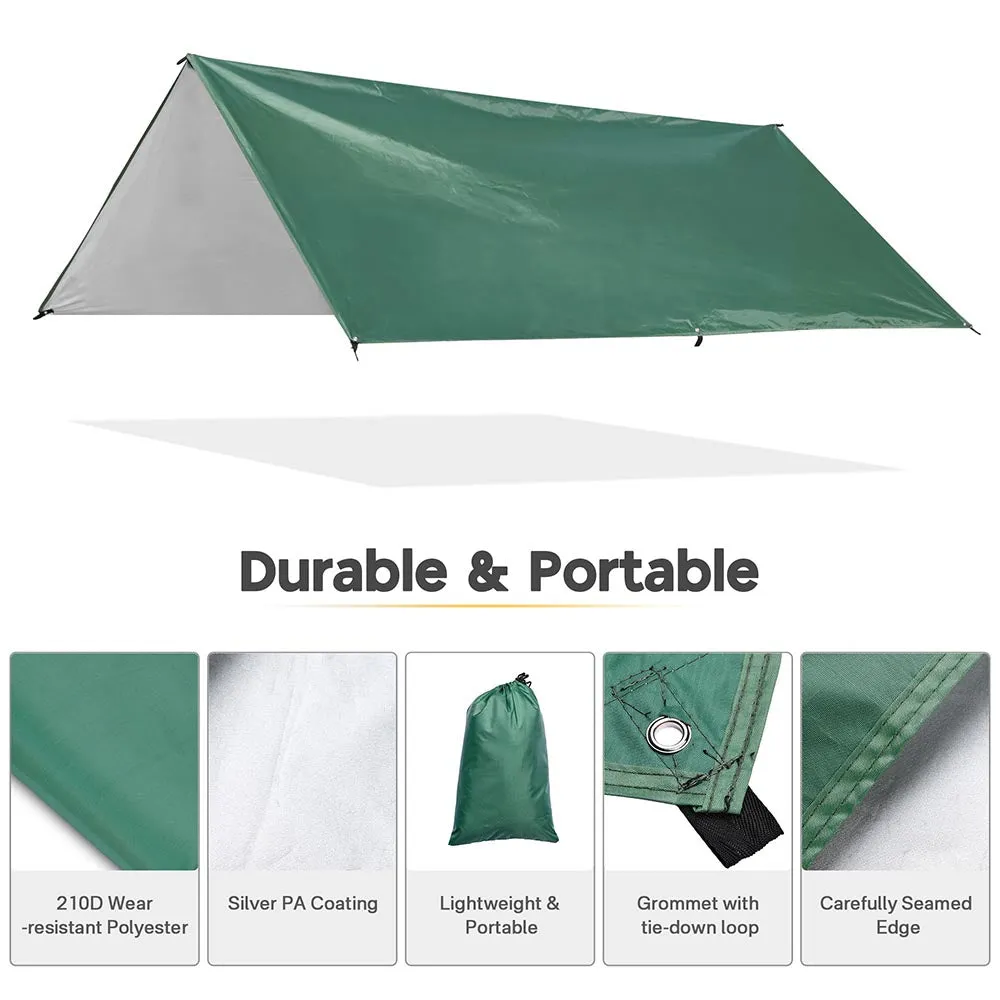 Yescom Camping Tarp Tent Footprint Shelter 10x13ft UV50  PU3,000mm