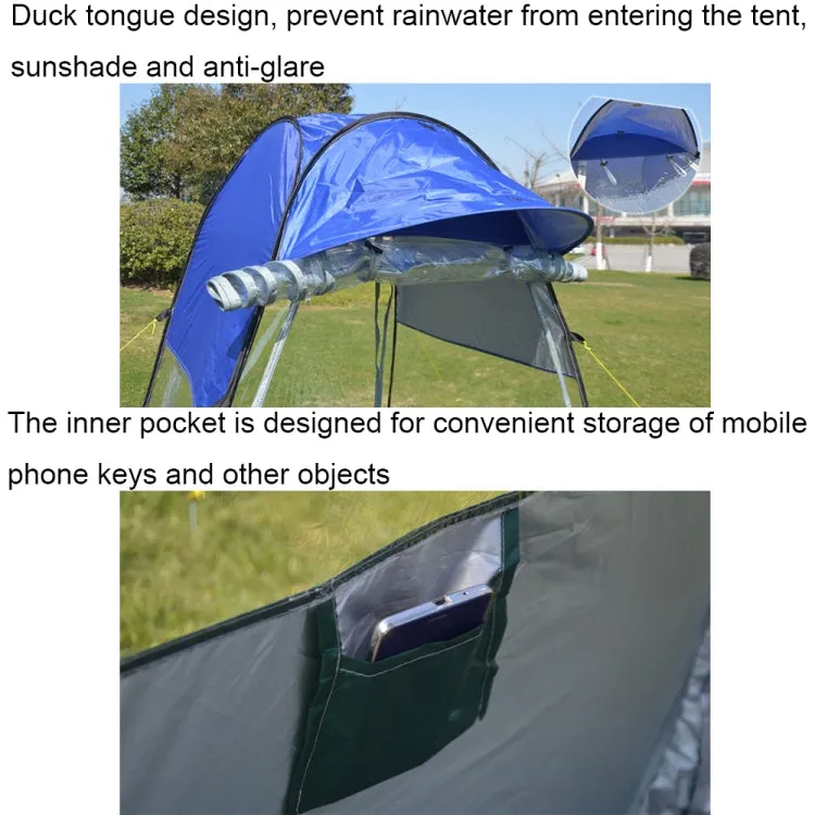 ZL8801 Single Foldable Outdoor Fishing Rainproof Sunshade Tent with Double-doors(Orange)