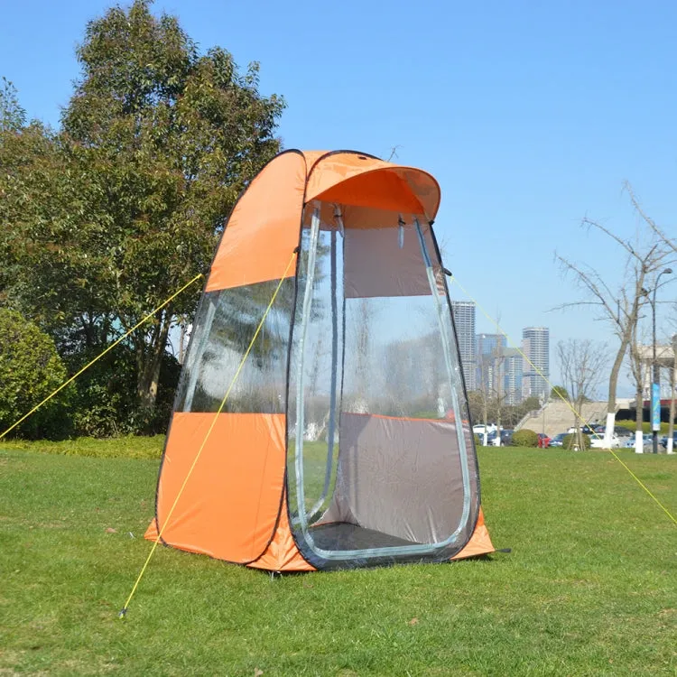 ZL8801 Single Foldable Outdoor Fishing Rainproof Sunshade Tent with Double-doors(Orange)